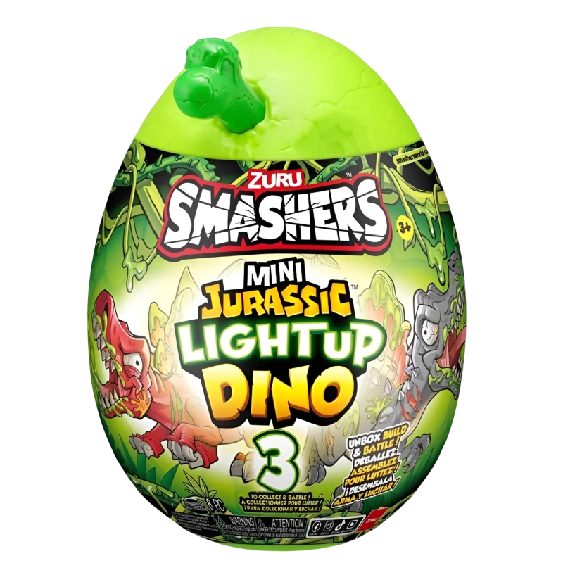 Oyuncaq Zuru S001 Smashers Mini Jurassic Light Up Dino 193052051363