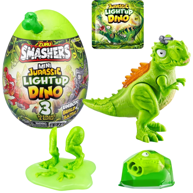 Oyuncaq Zuru S001 Smashers Mini Jurassic Light Up Dino 193052051363