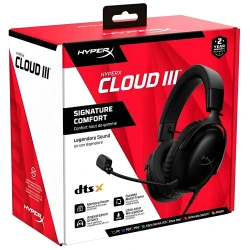 Игровые наушники HyperX Cloud III Wireless Gaming Black 77Z45AA