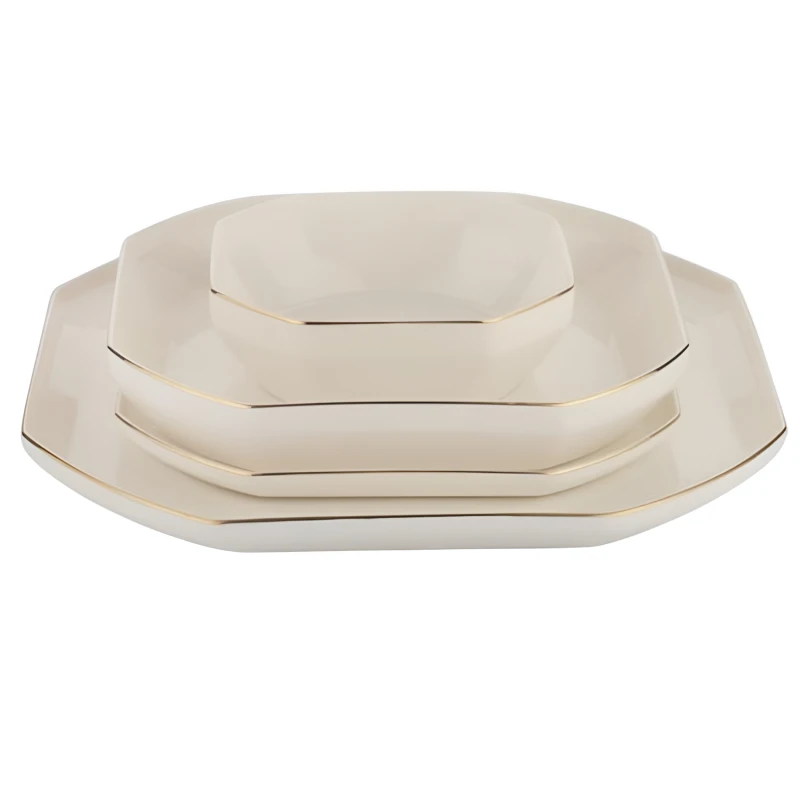 Serviz dəsti Schafer Graceful Bone 56 parça Qızılı 8699131809105