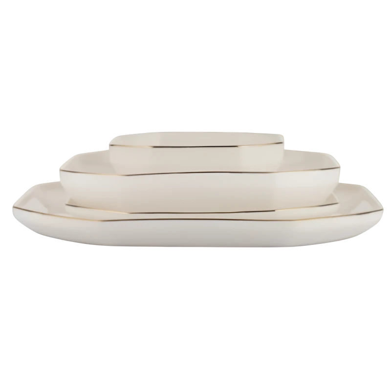 Serviz dəsti Schafer Graceful Bone 56 parça Qızılı 8699131809105