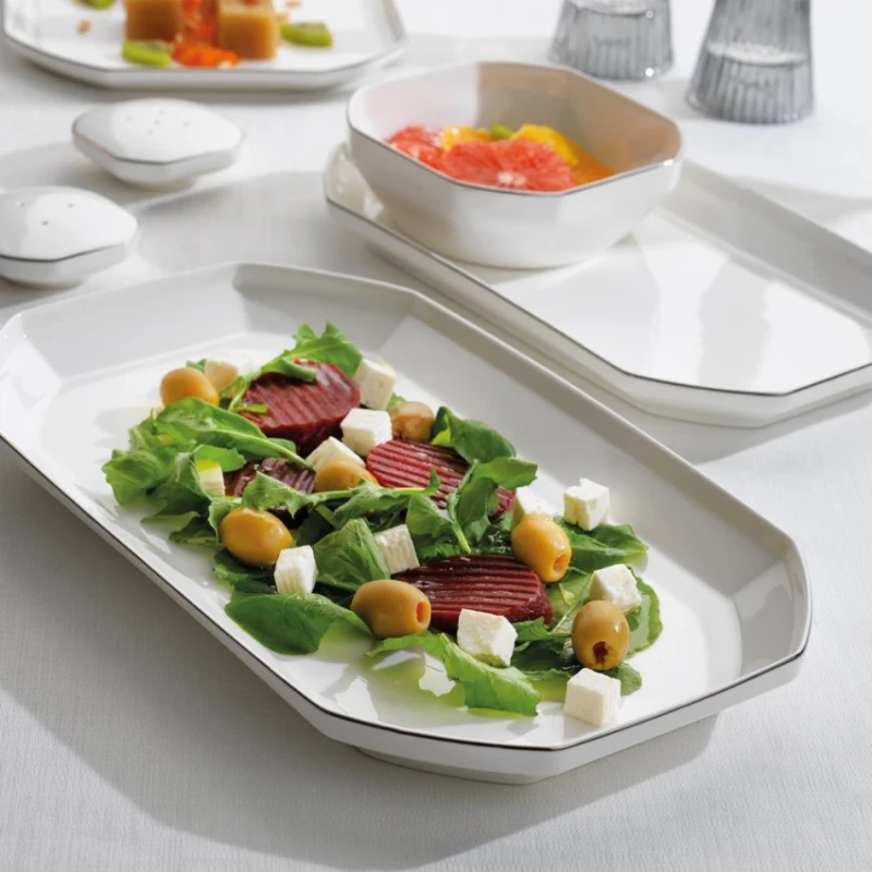 Serviz dəsti Schafer Graceful Bone 56 parça Gümüşü 8699131809112