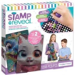 İnteraktiv nöqtə sənəti  Make it Real Stamp Reveal 2 PK (Cool Cat & Smily Dino) 1472MR / 695929014728