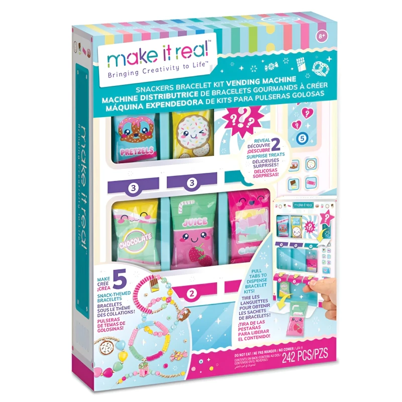 Yaradıcılıq dəsti Make it Real Snackers Bracelet DIY Jewelry Vending Machine  1709MR / 695929017095