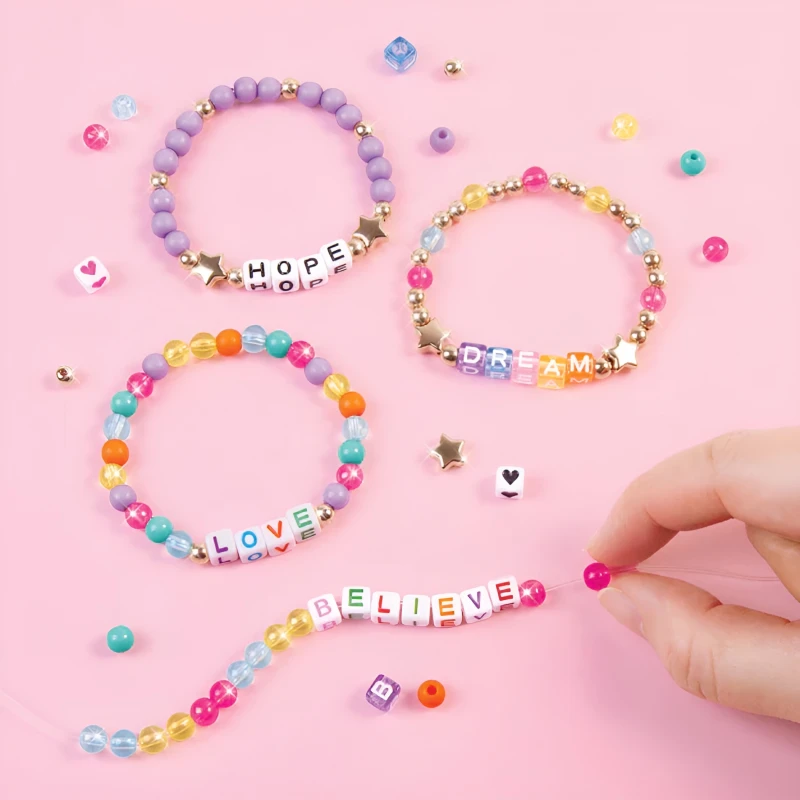 Yaradıcılıq dəsti Make it Real Say Yes! Alphabet Bead Bracelet Kit 1742MR / 695929017422