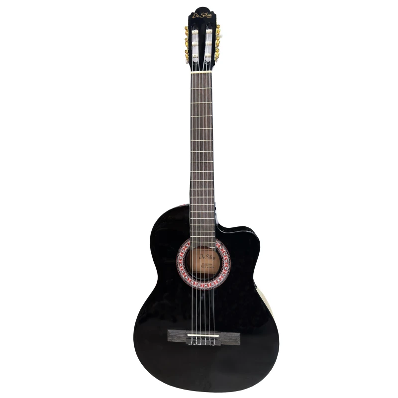 Elektro-klassik gitara De Silva ACG21CE Black