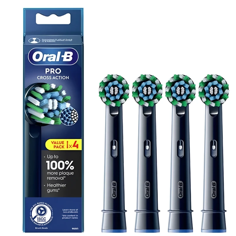 Насадка для электрической зубной щетки Oral-B EB50BRX 4CT CrossAction Черная