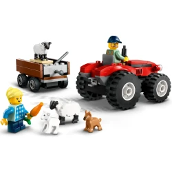 LEGO Constructor City Red Farm Tractor With Trailer and Sheep 60461 / 5702017812618