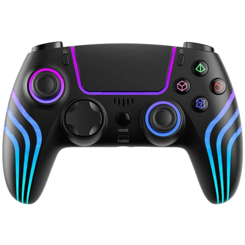 Oyun manipulyatoru Porodo PS4 with Cool Light Patterns Black