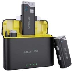 Blogger Microphone Green Lion 2in1 360  USB-C to Lightning Black