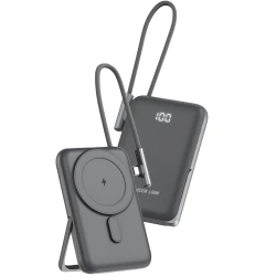 Внешний аккумулятор Powerbank Green Lion Monte Carlo W/MagSafe 10000 mAh Black