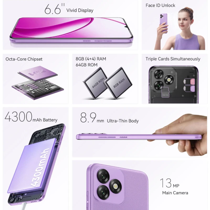 Смартфон Oukitel C53 4/64 GB Blue