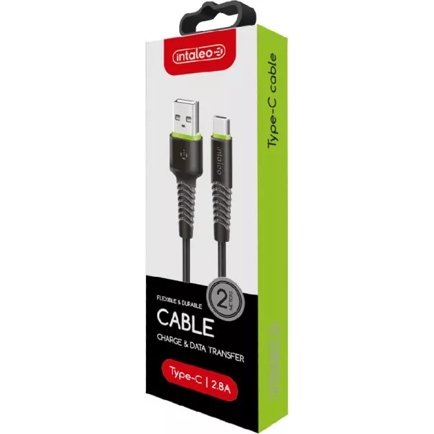 Кабель Intaleo Type-C 2M Черный / CBFLEXT2