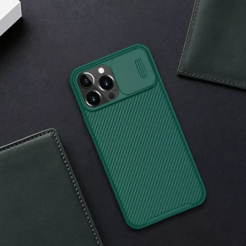 Qoruyucu örtük Nillkin iPhone 13 Pro CamShield Green 3165