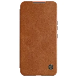 Qoruyucu örtük Nillkin Samsung S22 Qin Pro Leather Brown 5519