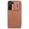 Qoruyucu örtük Nillkin Samsung S22 Qin Pro Leather Brown 5519
