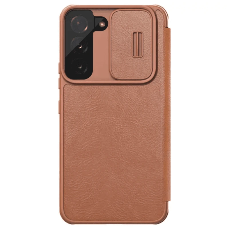 Qoruyucu örtük Nillkin Samsung S22 Qin Pro Leather Brown 5519