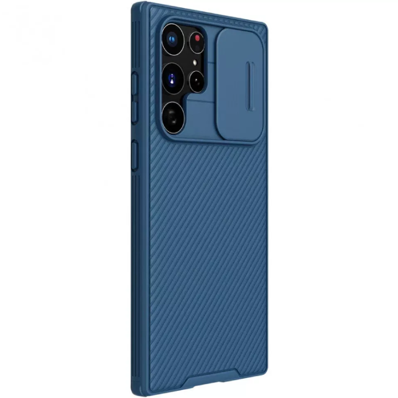Qoruyucu örtük Nillkin Samsung S22 Ultra CamShield Blue 5335