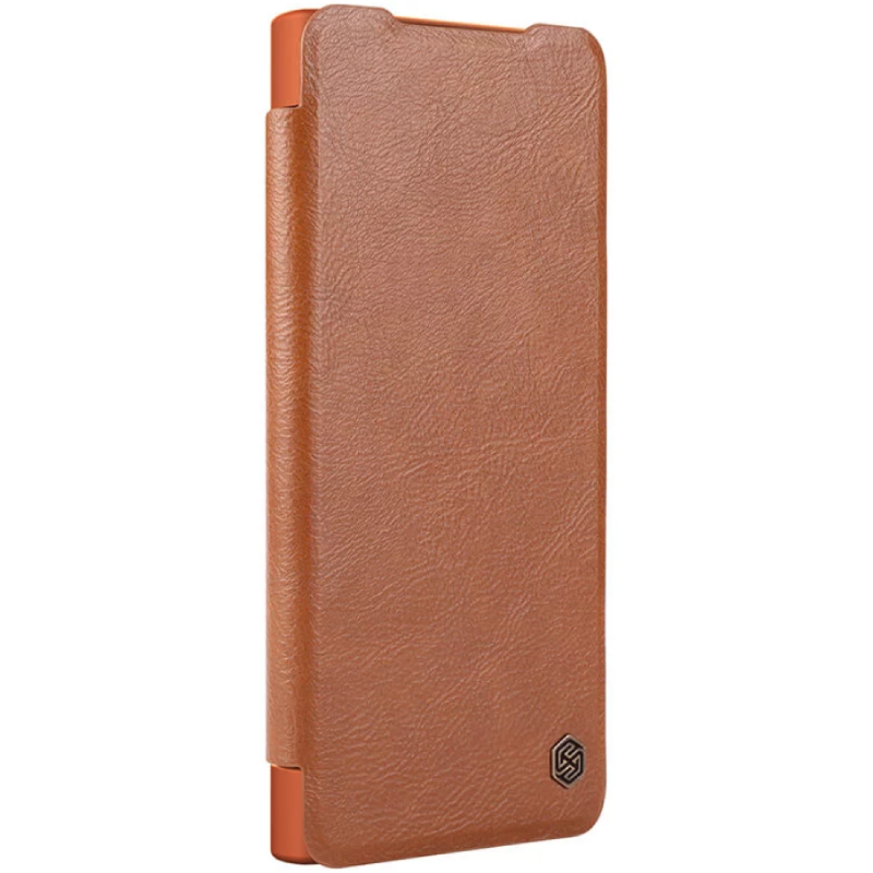 Qoruyucu örtük Nillkin Samsung S22 Ultra Qin Pro Leather Brown 5571