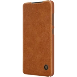 Qoruyucu örtük Nillkin Samsung S22 Ultra Qin Pro Leather Brown 5571