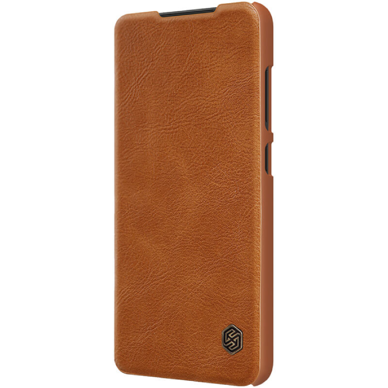 Qoruyucu örtük Nillkin Samsung S22 Ultra Qin Pro Leather Brown 5571