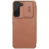 Qoruyucu örtük Nillkin Samsung S22+ Qin Pro Leather Brown 5540