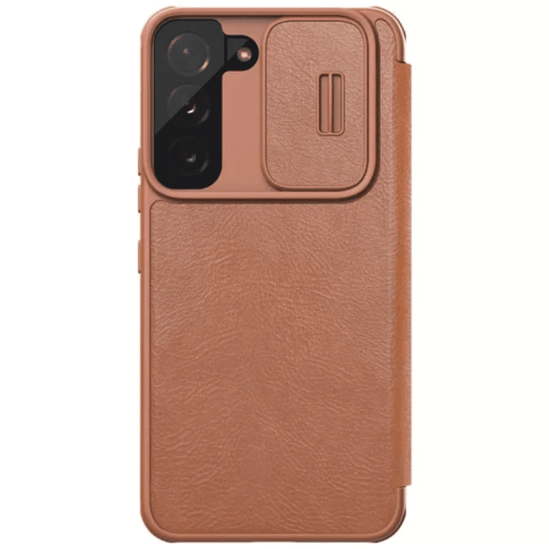 Qoruyucu örtük Nillkin Samsung S22+ Qin Pro Leather Brown 5540