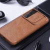 Qoruyucu örtük Nillkin Samsung S22+ Qin Pro Leather Brown 5540