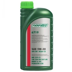 Mühərrik yağı Fanfaro 6719 SN for VW, Audi/Skoda/Seat SW-30 1L Metal