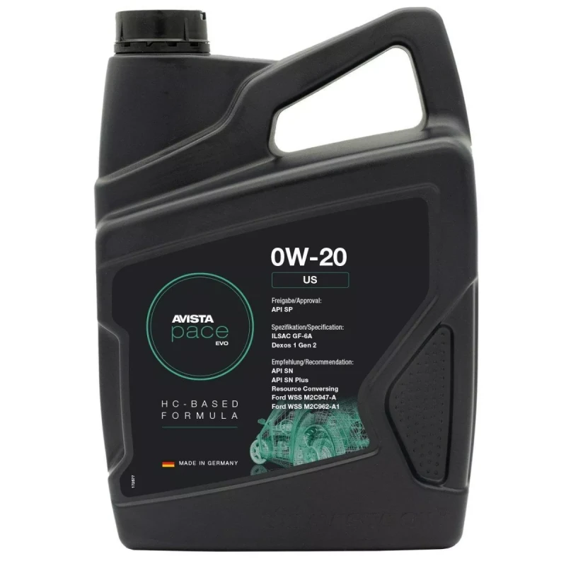 Моторное масло Avista Pace EVO US SAE 0W20, 4L