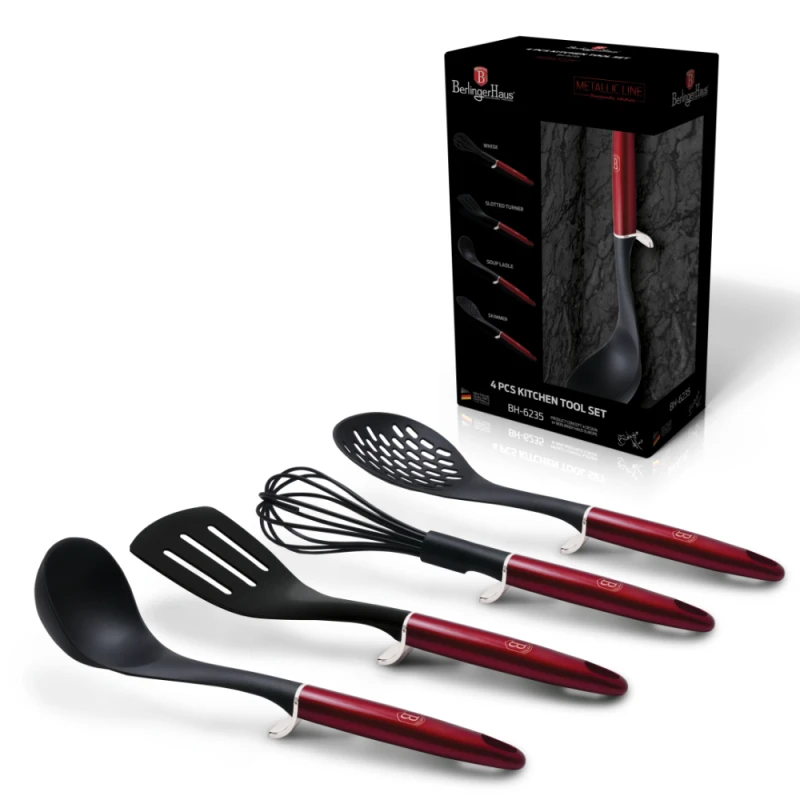Набор кухонных принадлежностей Berlinger Haus Burgundy 4 предмета BH6235