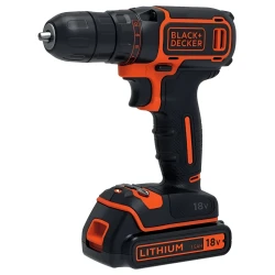Дрель-шуруповерт Black&Decker BDCHD18KB-QW CASE (2X1.5)