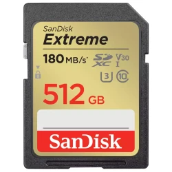 SD kartlar SD Card Sandisk 512GB Extreme SDXC