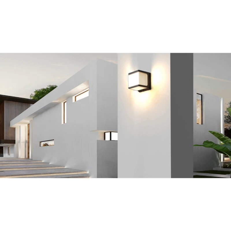 Умные солнечные портативные настенные светильники - cube black Smart Solar SLRT-0123