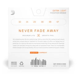 Аксессуары для гитары D-Addario XSAPB1047 Phosphor Bronze Extra Light