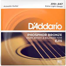 Gitara aksessuarları D-Addario EJ15 Phosphor Bronze 10-47 Extra Light