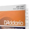 Аксессуары для гитары D-Addario EJ15 Phosphor Bronze 10-47 Extra Light