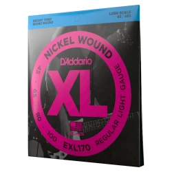 Аксессуары для гитары D-Addario EXL170 XL Nickel Wound 45-100 Regular Light