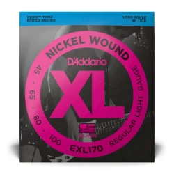 Аксессуары для гитары D-Addario EXL170 XL Nickel Wound 45-100 Regular Light