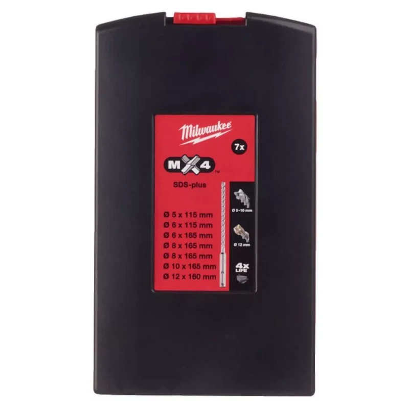 Набор буров Milwaukee SDS+ / 7 шт