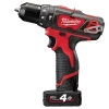 Дрель-шуруповерт Milwaukee M12BPD-202C (CASE+2X2.0)