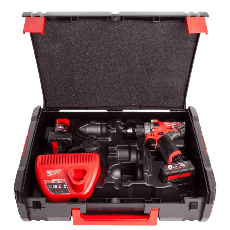 Дрель-шуруповерт Milwaukee M12FDD-602X (CASE+2X6.0)