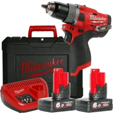 Дрель-шуруповерт Milwaukee M12FDD-602X (CASE+2X6.0)