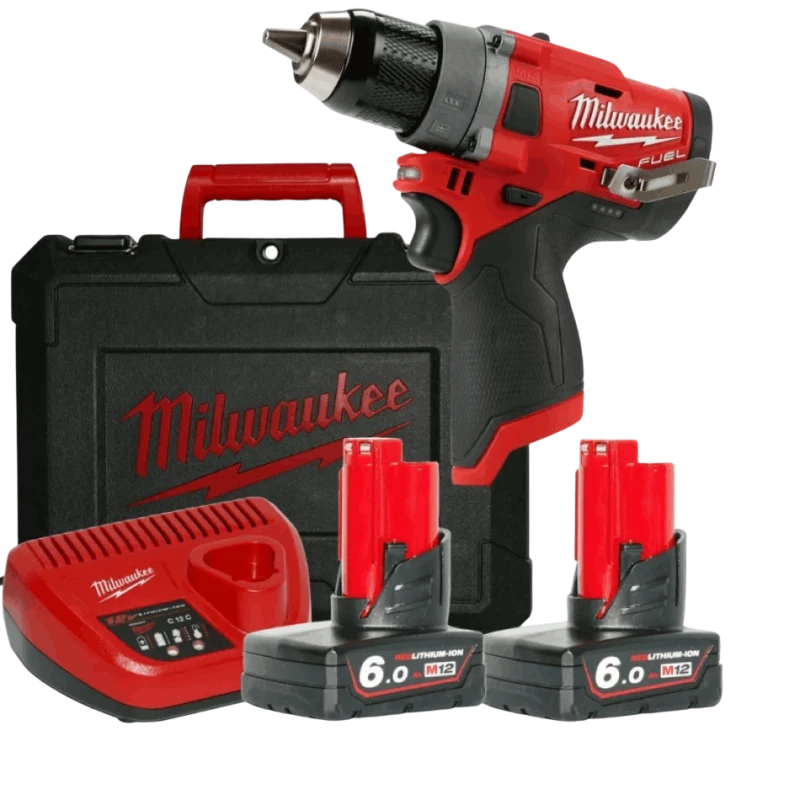 Дрель-шуруповерт Milwaukee M12FDD-602X (CASE+2X6.0)
