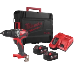 Дрель-шуруповерт Milwaukee M18BLDD2-502X (CASE+2X5.0)
