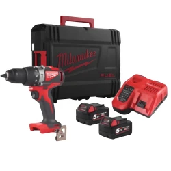 Дрель-шуруповерт Milwaukee M18BLPD2-502X (CASE+2X5.0)