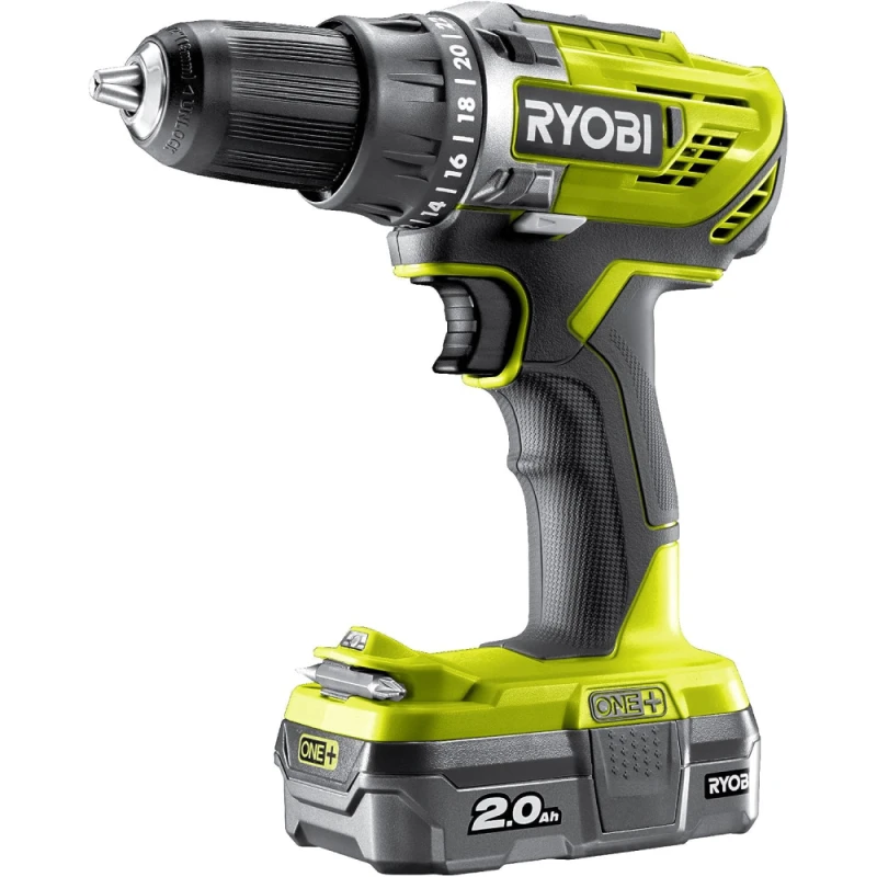 Drel-şurup bağlayan Ryobi  R18DD3-120S (Bag+1X2.0)