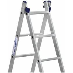 Лестница Alumet 9-ступенчатая двухсекционная алюминиевая (A-образная и /\-образная) (H2 5209)