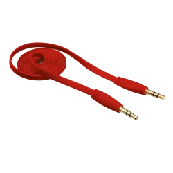 AUX кабель Trust Flat Audio Cable 1M Red