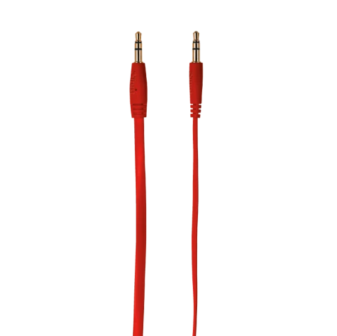 AUX кабель Trust Flat Audio Cable 1M Red
